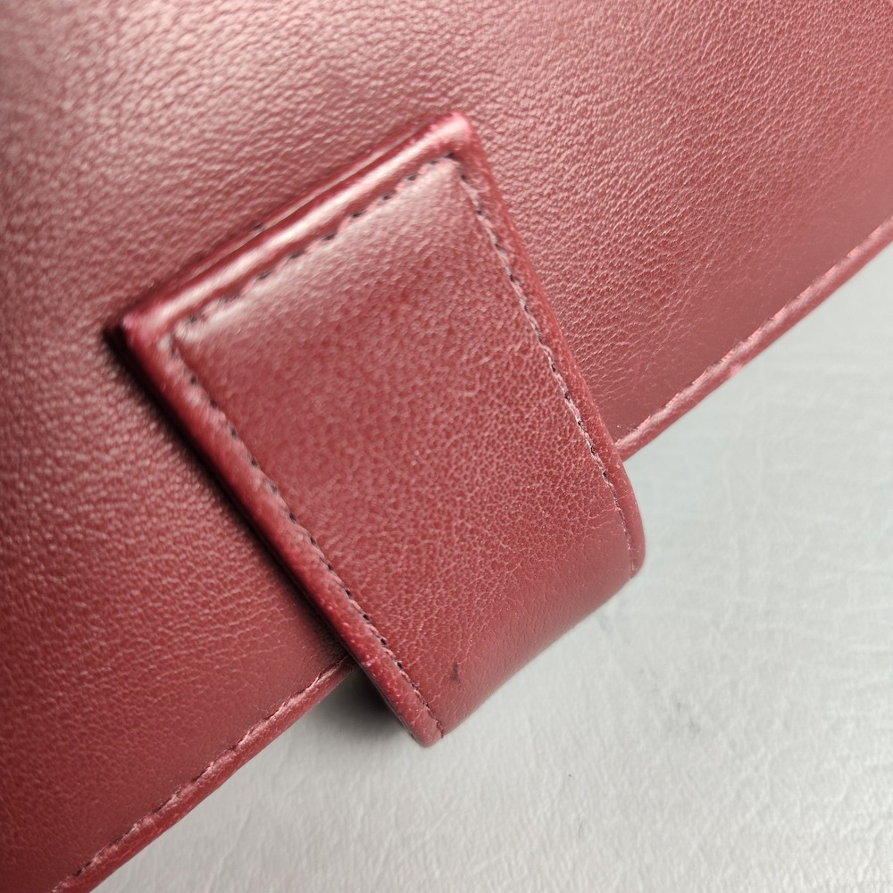 Vintage Day Timer Flavia Planner Classic 7 Ring Organizer Burgundy Leather Heart - Picture 5 of 16